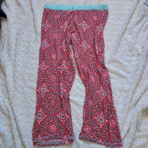 Red Lobster Rayon Loungewear Pajama Bottoms - XL Whimsy Quirky Boho